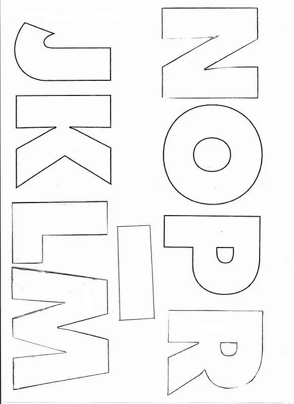 Artesanato em EVA moldes e passo a passo: Molde de letras para ... Artesanato em EVA moldes e passo a passo: Molde de letras para ...