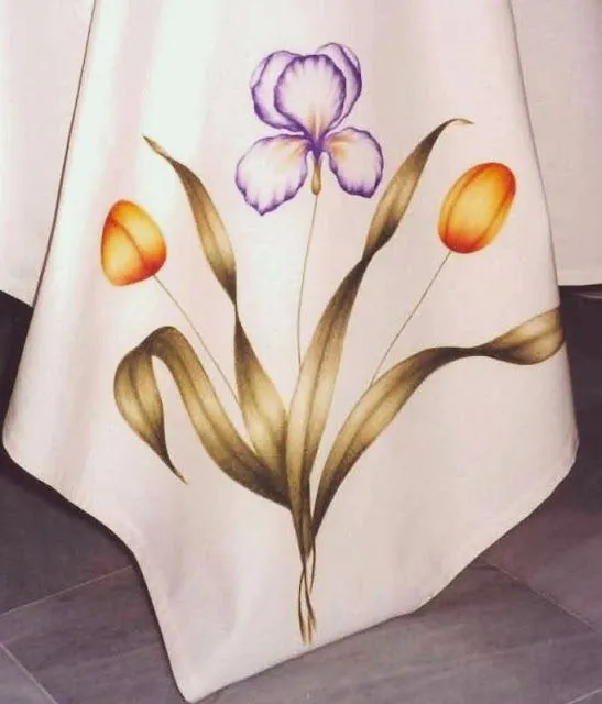 Artesanía y Diseño Adagio : Tulipanes y Lirios, pinturas en telas ... Artesanía y Diseño Adagio : Tulipanes y Lirios, pinturas en telas ...