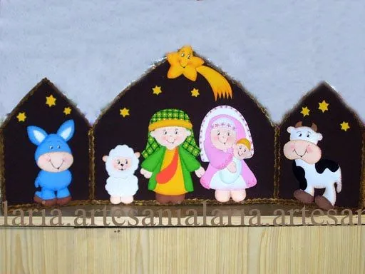 Artesanía Laria: nacimiento goma eva