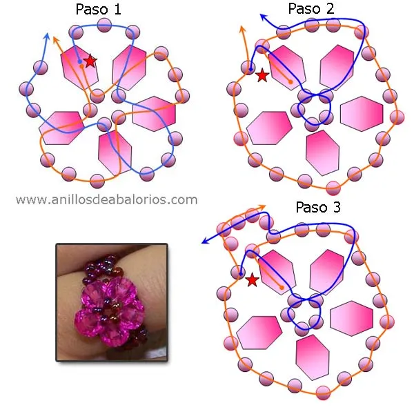Como hacer anillos de mostacilla - Imagui