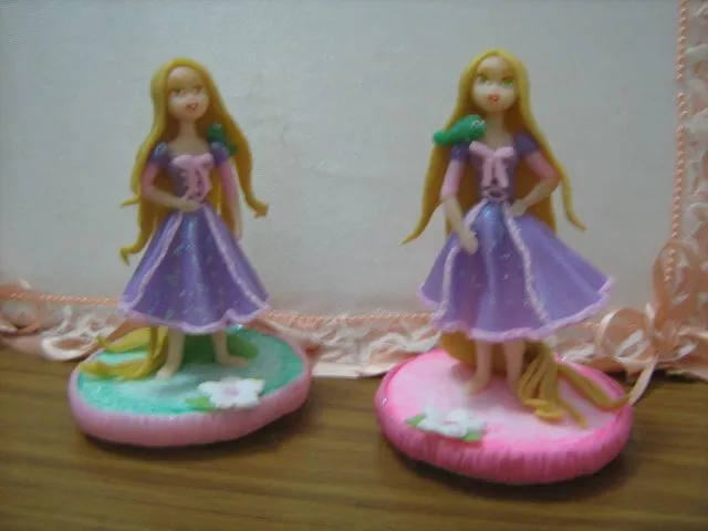 ARTESANIAS: Adorno de torta Rapunzel de Enredados ARTESANIAS: Adorno de torta Rapunzel de Enredados