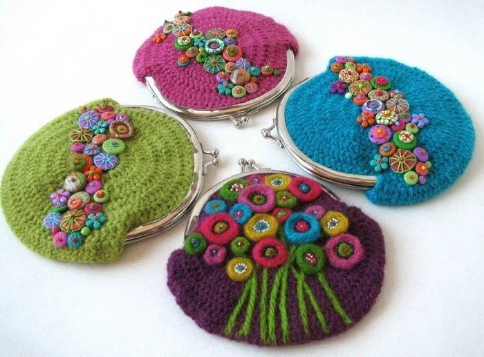 artesanias las mil maravillas: MONEDEROS EN CROCHET