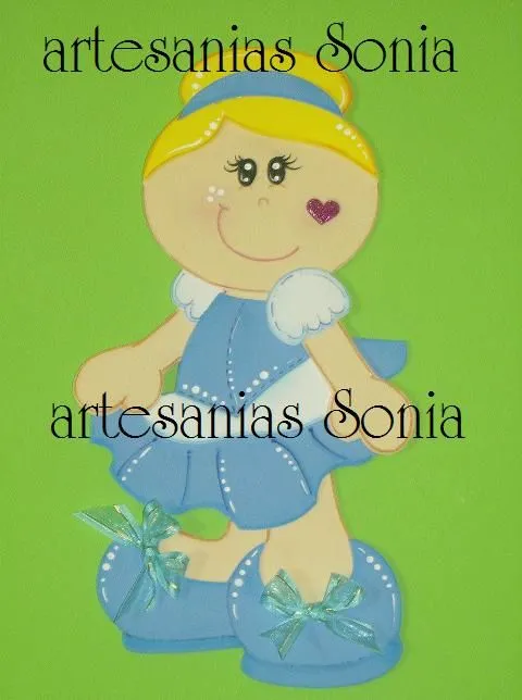 Artesanias Sonia: fofuchas princesas planas....sigue la colección Artesanias Sonia: fofuchas princesas planas....sigue la colección