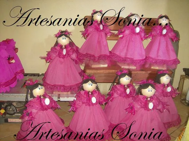 Artesanias Sonia: Fofuchas Quinceañeras!!!!!!