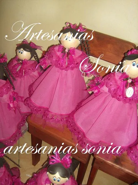Artesanias Sonia: Fofuchas Quinceañeras!!!!!!