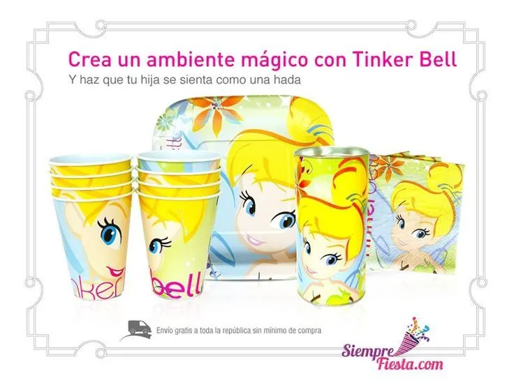Artículos para fiesta de cumpleaños de Campanita - Tinkerbell y ... Artículos para fiesta de cumpleaños de Campanita - Tinkerbell y ...