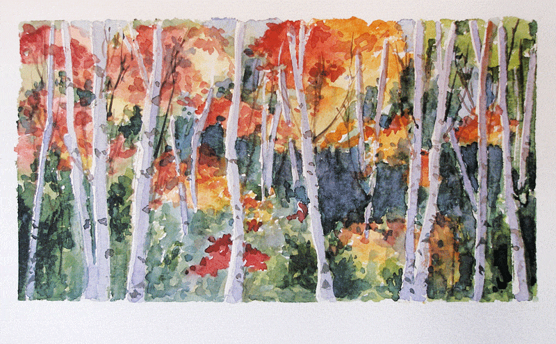 Artimañas: ÁRBOLES en OTOÑO - Bocetos y acuarelas Artimañas: ÁRBOLES en OTOÑO - Bocetos y acuarelas