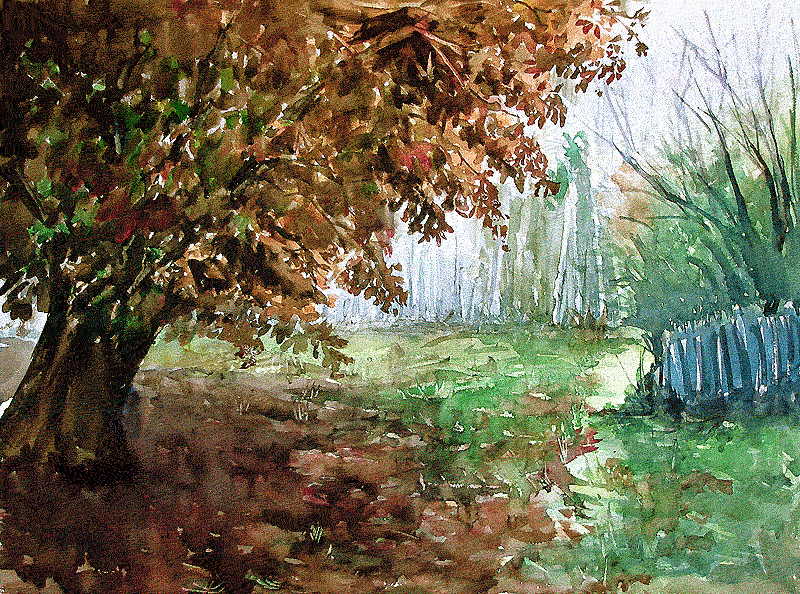 Artimañas: ÁRBOLES en OTOÑO - Bocetos y acuarelas Artimañas: ÁRBOLES en OTOÑO - Bocetos y acuarelas