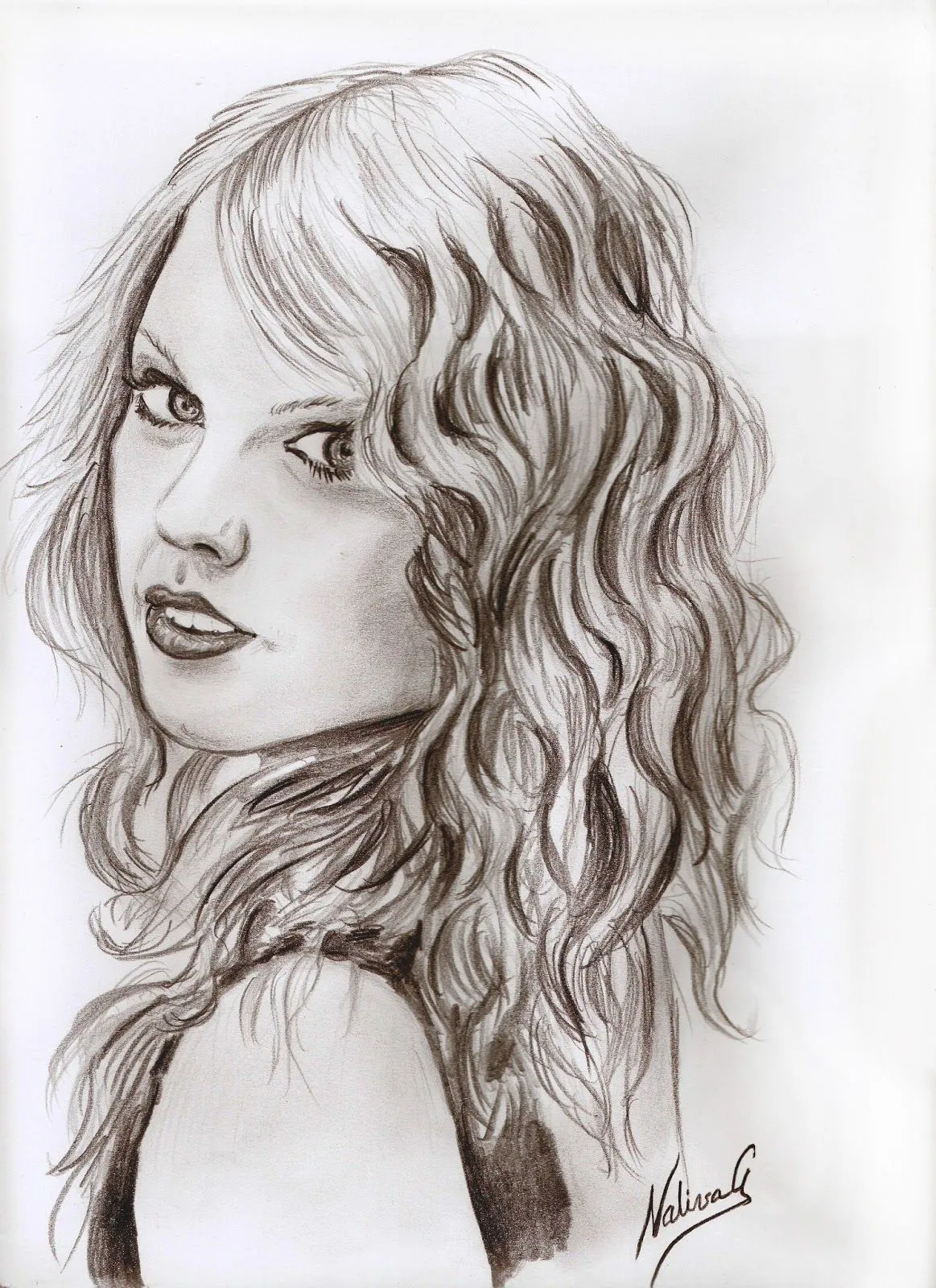 Artista Friki: Retrato a lápiz de Taylor Swift Artista Friki: Retrato a lápiz de Taylor Swift