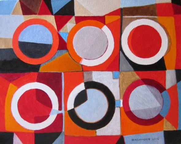  ... iordanoff pintura abstracta. Obra: Seis dos : : pintura abstracta