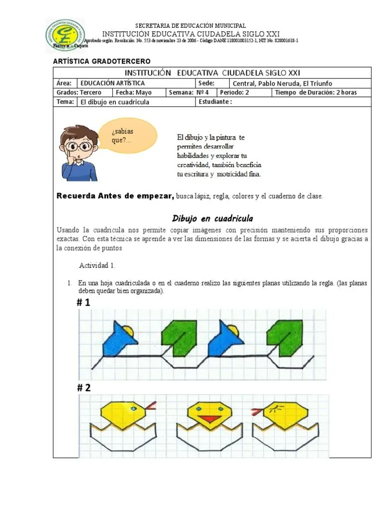 Artistica Tercero (2 Periodo) | PDF | Dibujo | Reciclaje Artistica Tercero (2 Periodo) | PDF | Dibujo | Reciclaje