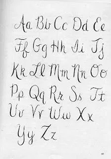 Molde de letras cursivas - Imagui