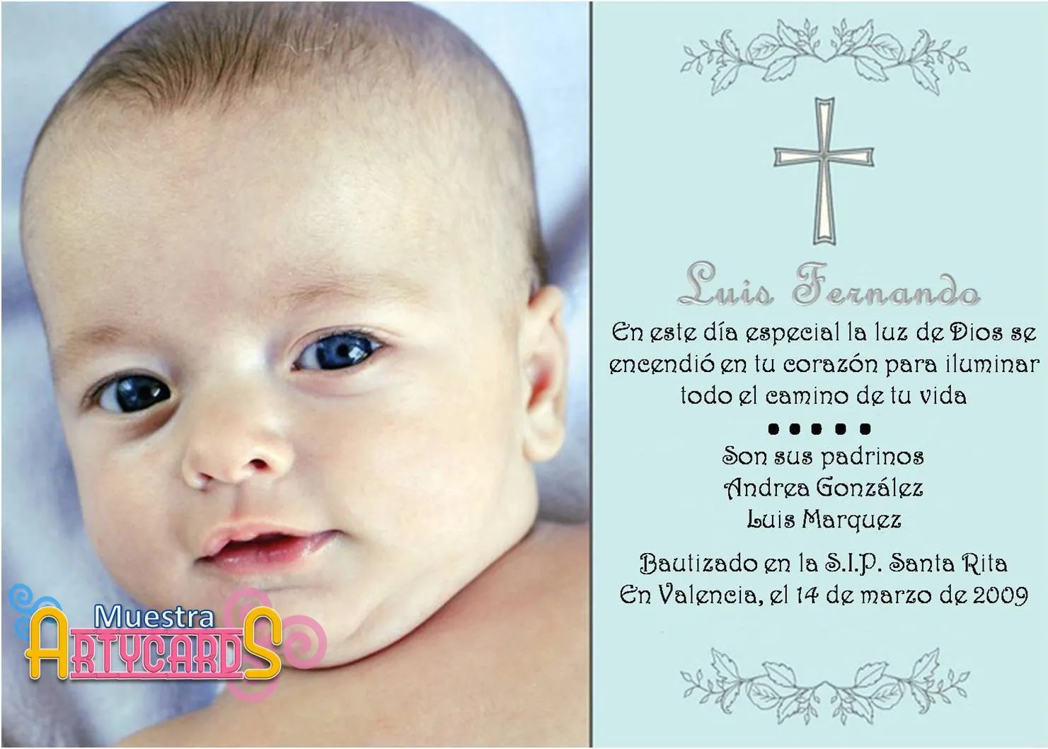 ARTYCARDS: BAUTIZO ARTYCARDS: BAUTIZO
