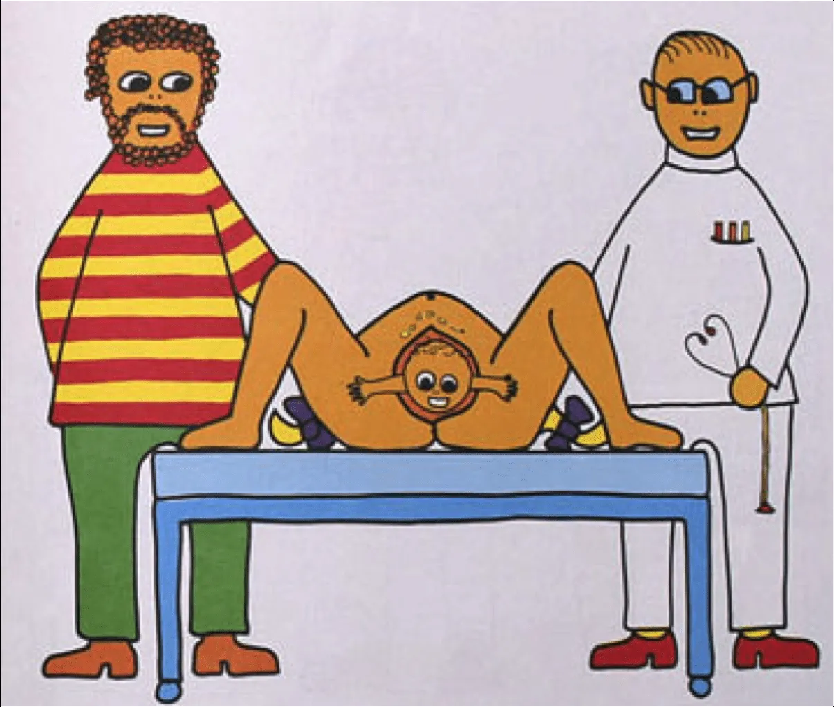 As illustrated babies are born ... / Como nacen los bebes ...