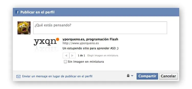 AS3 – Compartir en Facebook | ¿y por qué no?