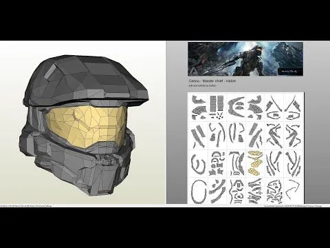 COMO PUEDO ASER EL CASCO DE MASTER CHIEF EN PAPEL? | Yahoo Respuestas