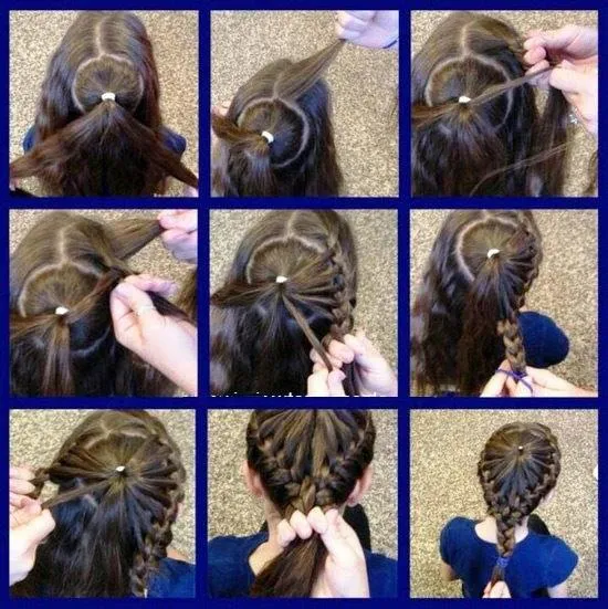 Asian Hair: TUTORIAL DE COLETA DE TRENZAS EN FOTO