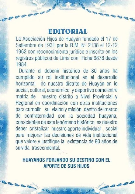 ASOCIACION HIJOS DE HUAYAN