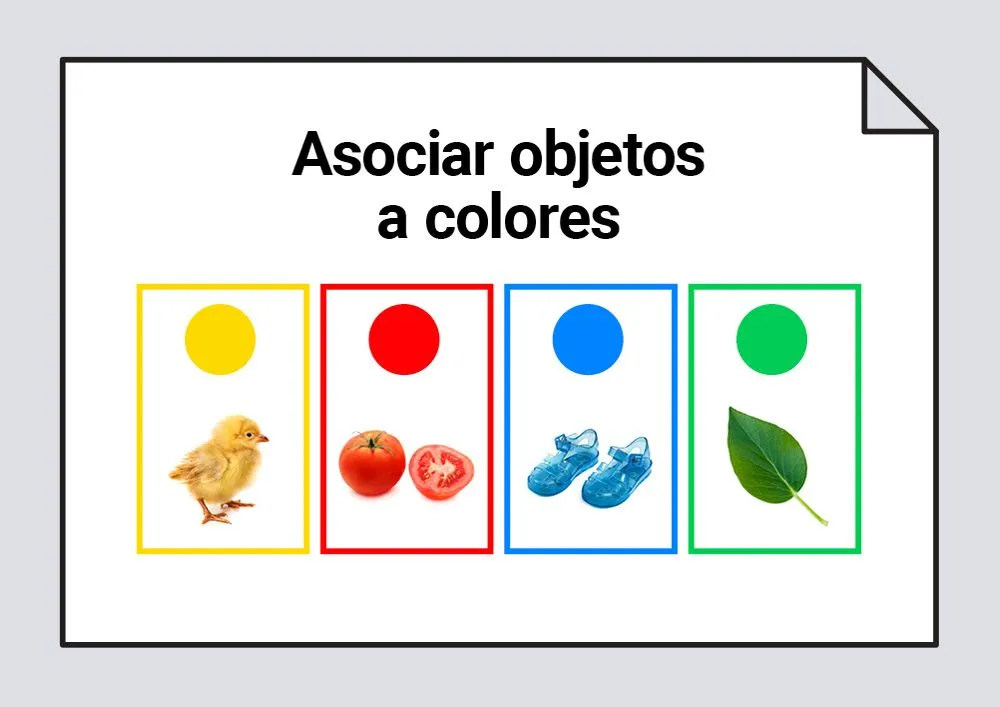 Asociar objetos a colores: Discriminación visual #Soyvisual Asociar objetos a colores: Discriminación visual #Soyvisual