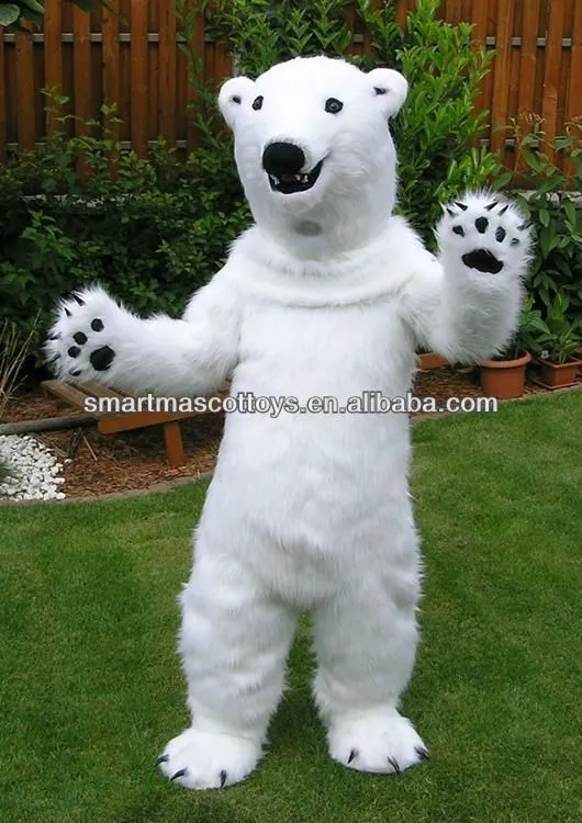 2013 caliente nueva oso polar adultos disfraces oso mascottes ...