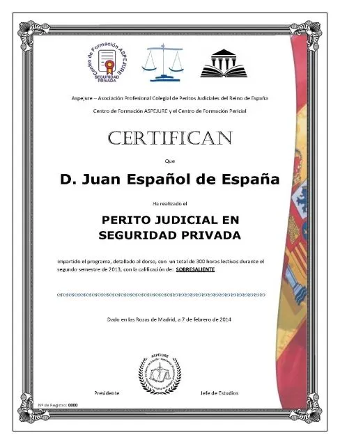 ASPEJURE - Asociación de Peritos Judiciales del Reino de España ... ASPEJURE - Asociación de Peritos Judiciales del Reino de España ...