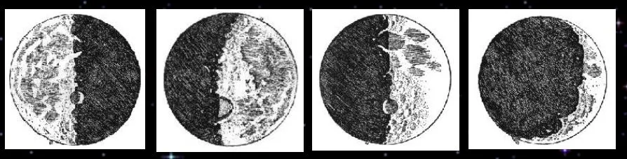 FASES DE LA LUNA DIBUJO - Imagui