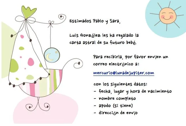 Cartas natales para bebés y niños | Luna de Júpiter Cartas natales para bebés y niños | Luna de Júpiter