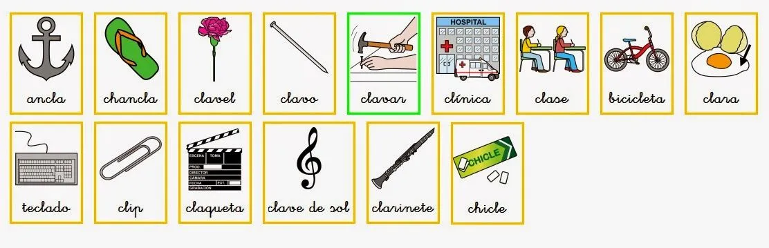 asxlab: Palabras Trabadas - cl, cr, dr, fl, fr, gl, gr, pl, pr, y tr. asxlab: Palabras Trabadas - cl, cr, dr, fl, fr, gl, gr, pl, pr, y tr.