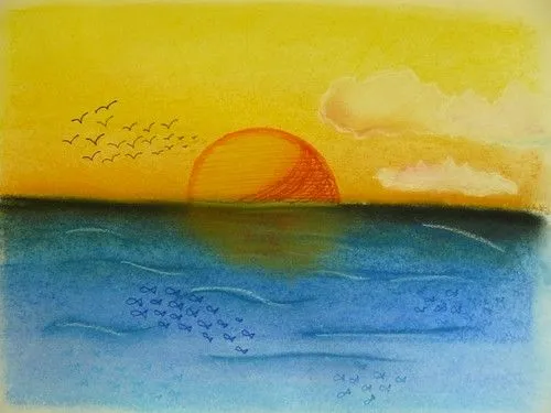 Dibujos de atardeceres - Imagui