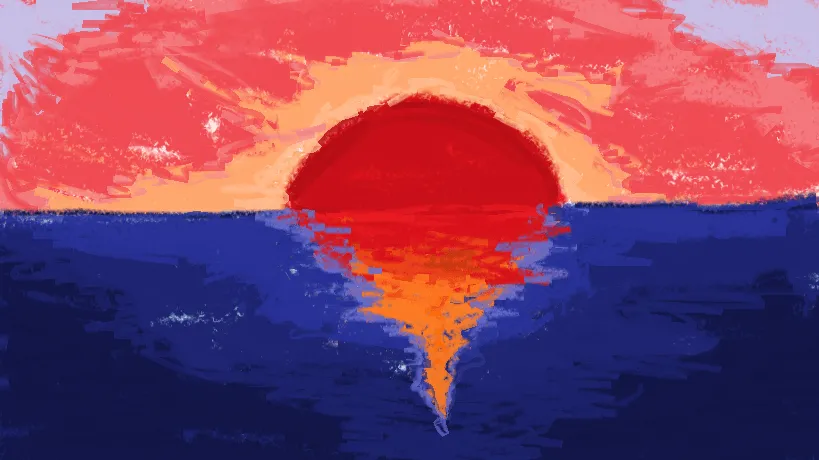 Dibujos del atardecer - Imagui