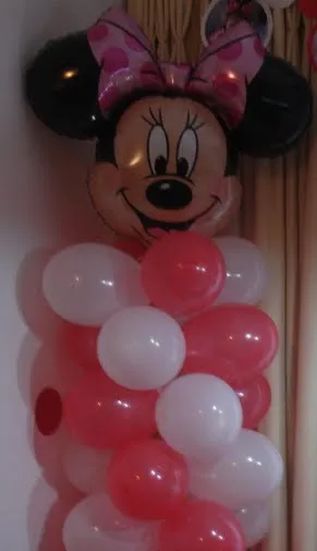 Atelier da Imaginação: eventos: Coluna com balão cara da Minnie Atelier da Imaginação: eventos: Coluna com balão cara da Minnie