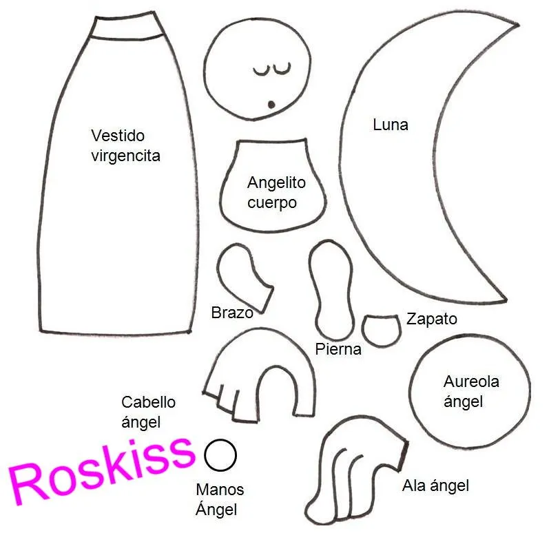 El Atelier de Roskiss: Virgencita moderna con moldes El Atelier de Roskiss: Virgencita moderna con moldes