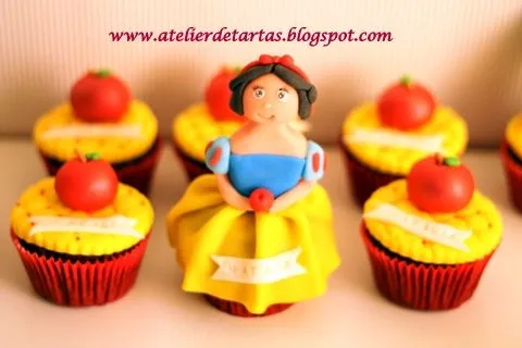 Atelier de Tartas: Cupcakes de Blancanieves y los 7 enanitos