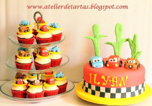 Atelier de Tartas: Tarta y Cupcakes Cars, Rayo Mcqueen