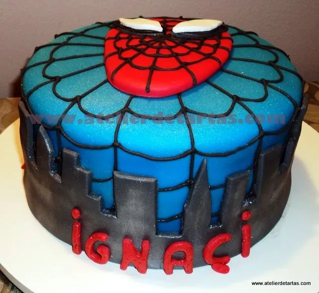 Atelier de Tartas: Tarta Fondant Cumpleaños Spiderman Atelier de Tartas: Tarta Fondant Cumpleaños Spiderman