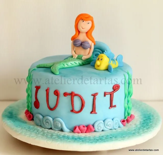 Atelier de Tartas: Tarta Personalizada Diseño La Sirenita Ariel