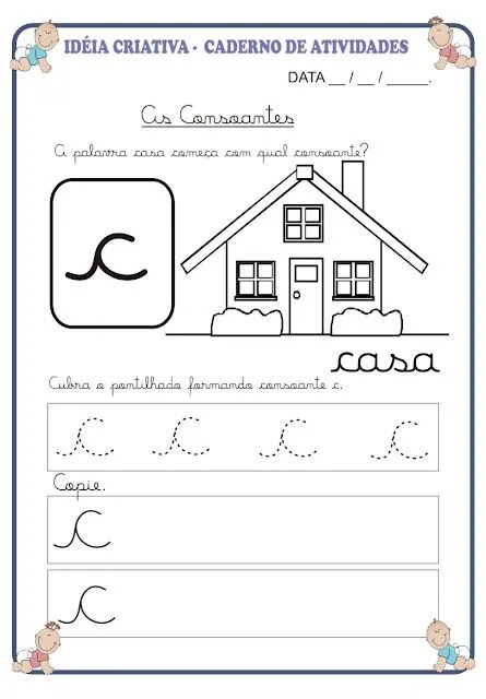 Atividade Letra C Cursiva Pontilhada | Ideia Criativa - Gi Barbosa ... Atividade Letra C Cursiva Pontilhada | Ideia Criativa - Gi Barbosa ...