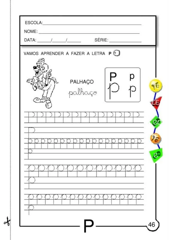 Atividades Com a Letra P ~ "Atividades Escolares" Atividades Com a Letra P ~ "Atividades Escolares"