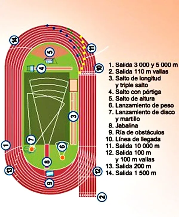 Atletismo: Pistas de atletismo