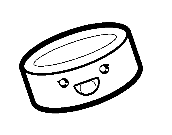 Dibujo de Lata de comida para Colorear - Dibujos.net