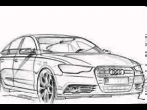 el audi dibujado a mano - YouTube