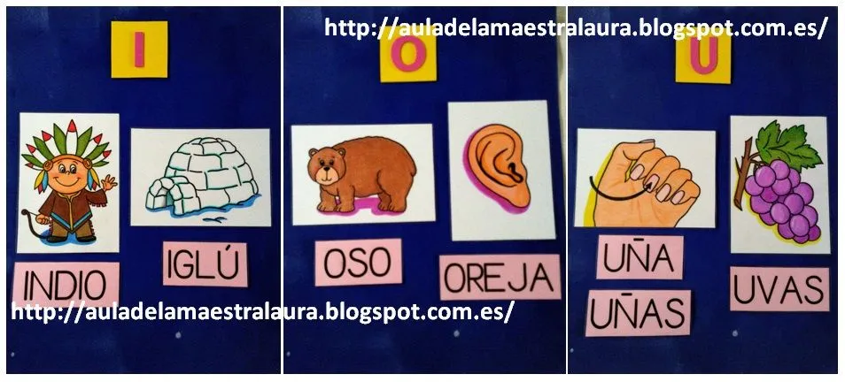 Aula de la maestra Laura: Palabras que empiezan por...(VOCALES)