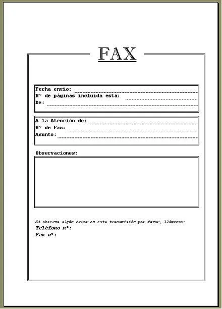 El Aula Ofimática: Plantilla para portada de Fax en Excel El Aula Ofimática: Plantilla para portada de Fax en Excel