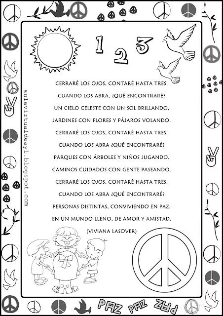 Aula virtual de audición y lenguaje: Poemas de la PAZ Aula virtual de audición y lenguaje: Poemas de la PAZ