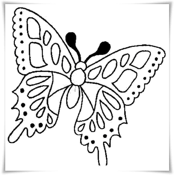 Ausmalbilder Schmetterling | Pictures To Color and Print