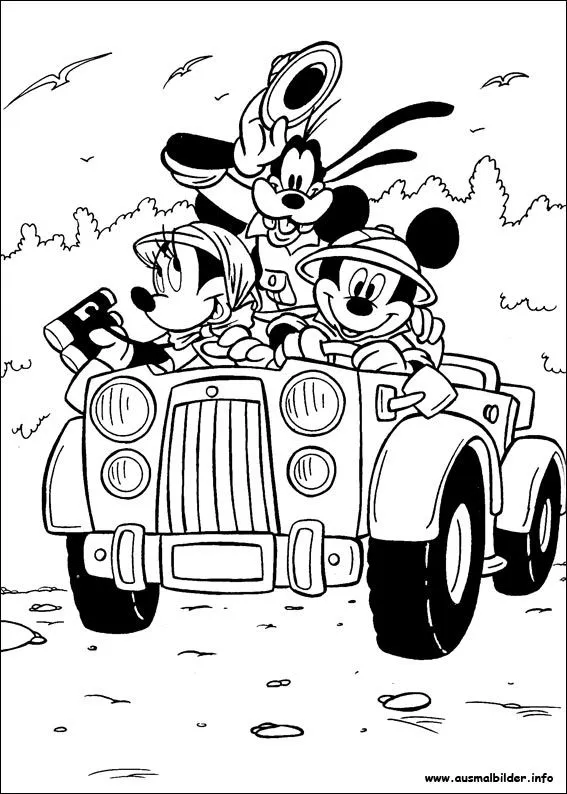Ausmalbilder von Goofy zum Drucken