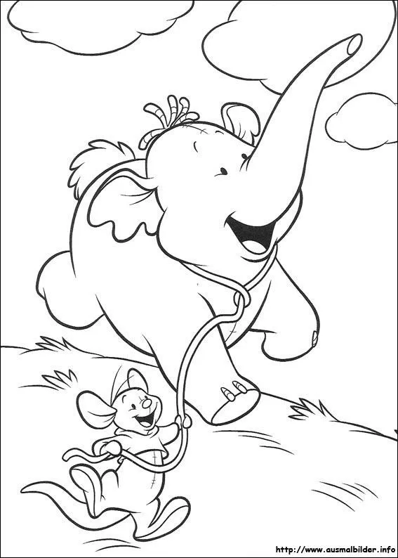 Ausmalbilder von Heffalump - Ein neuer Freund für Winnie Puuh zum ... Ausmalbilder von Heffalump - Ein neuer Freund für Winnie Puuh zum ...