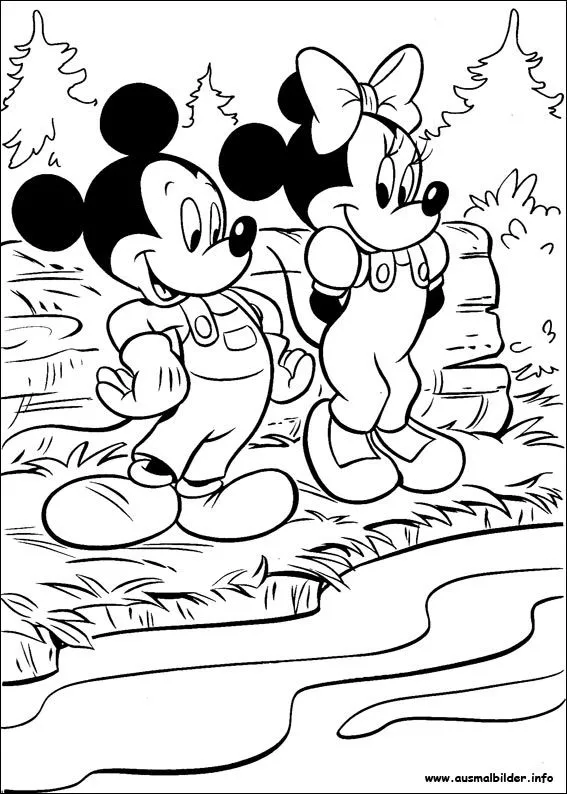 Ausmalbilder von Minni Maus zum Drucken