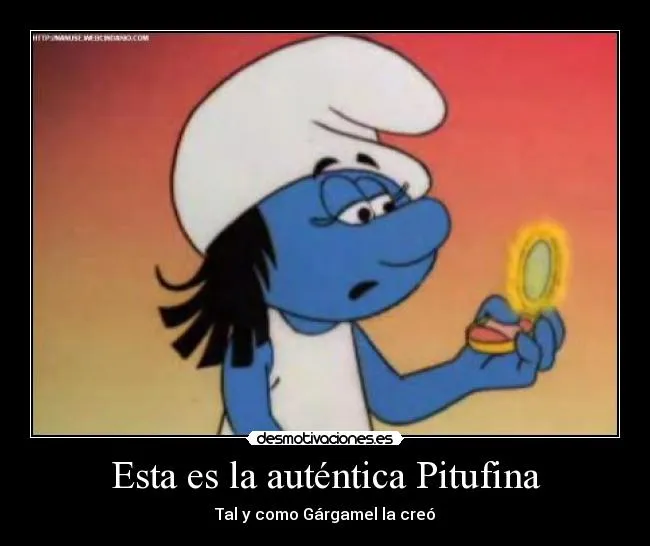Esta es la auténtica Pitufina | Desmotivaciones Esta es la auténtica Pitufina | Desmotivaciones