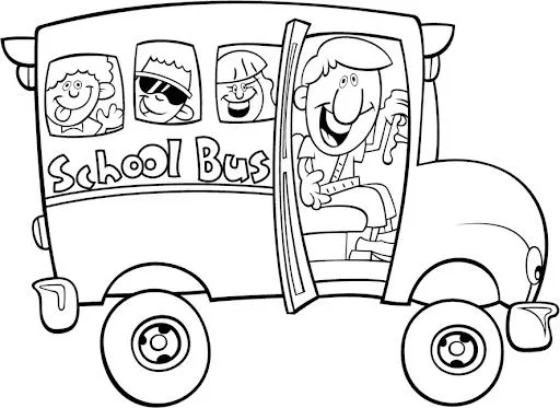 Imagenes para colorear de bus - Imagui